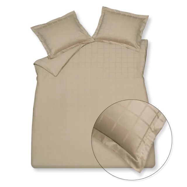 Vandyck Home 78 dynetrekksett stone 260x240 sateng