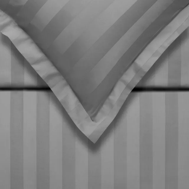 Vandyck Purity 86 dyneetrekk grå 140x200 satengstripe