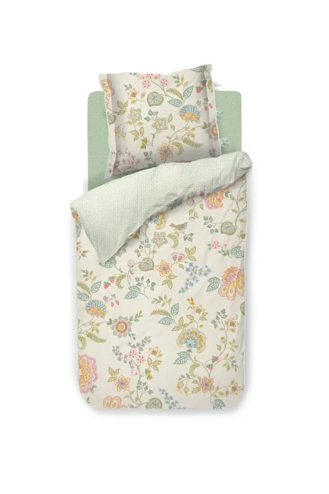 Pip Studio Buenas Tardes dynetrekk 140x200 offwhite blomster