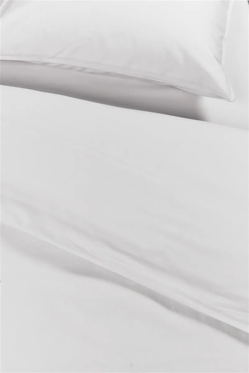 Ambiante Cotton Uni dynetrekk 140x200 cm hvit bomull