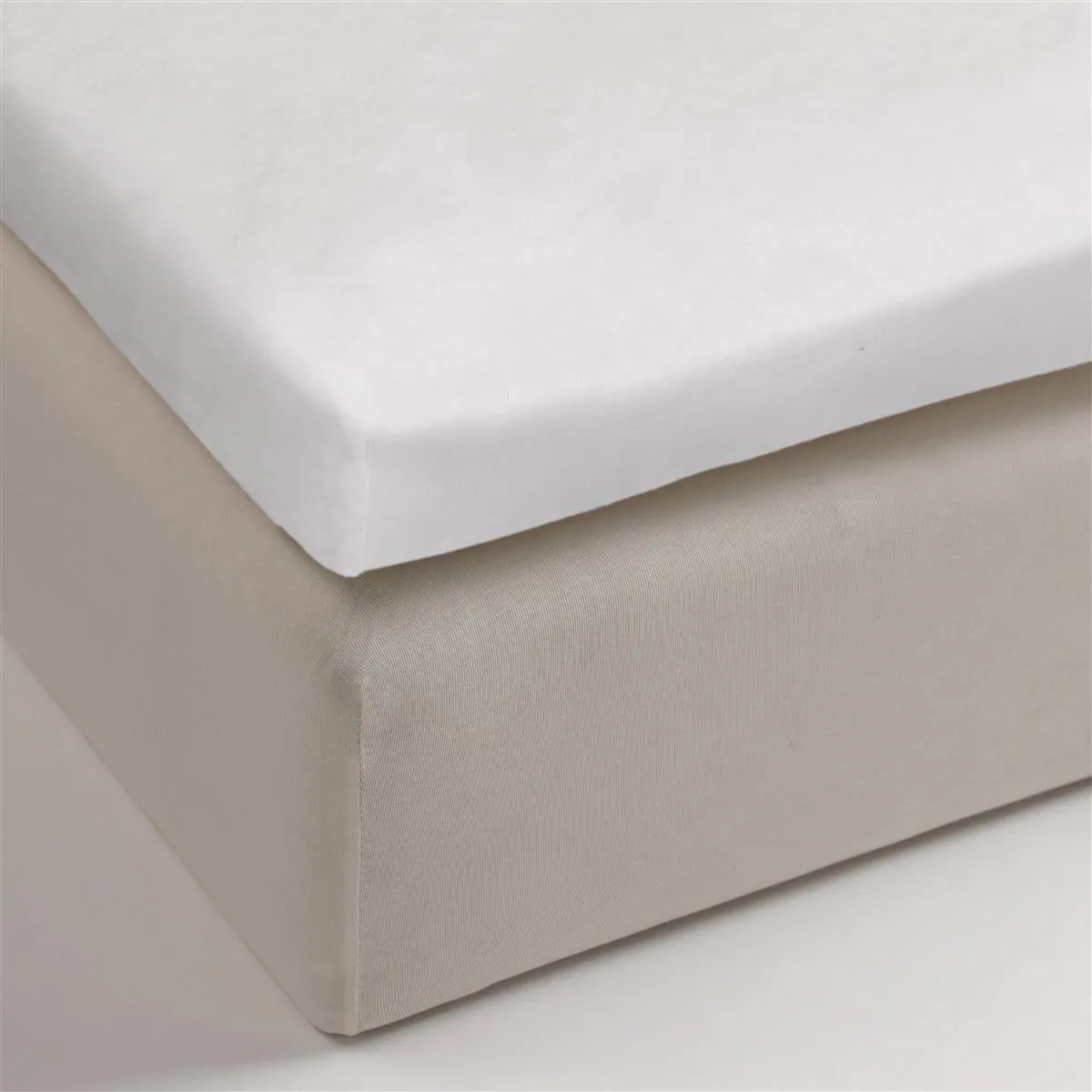 Ambiante Topper Molton topplaken 90x200 cm hvit bomull