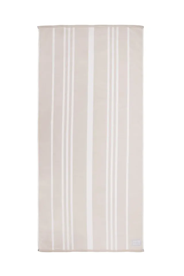Rivièra Maison Sienna strandhåndkle sand 90x180 bomull