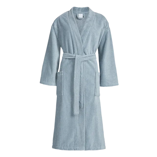 Vandyck Kyoto badekåpe faded denim økologisk bomull
