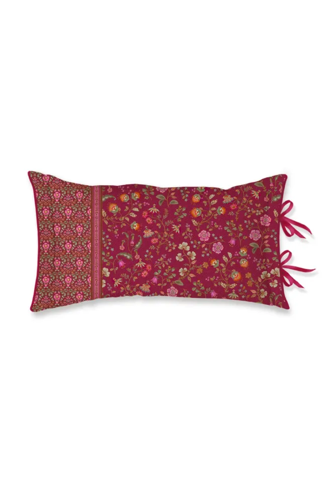Pip Studio Flora Bangalore pyntepute 35x60 mørk rosa
