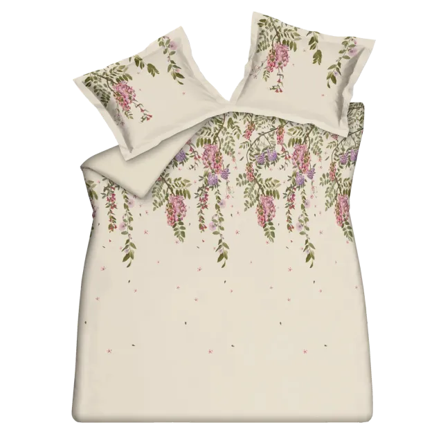 Vandyck Rose Acacia dynetrekksett cream tan 200x200 sateng