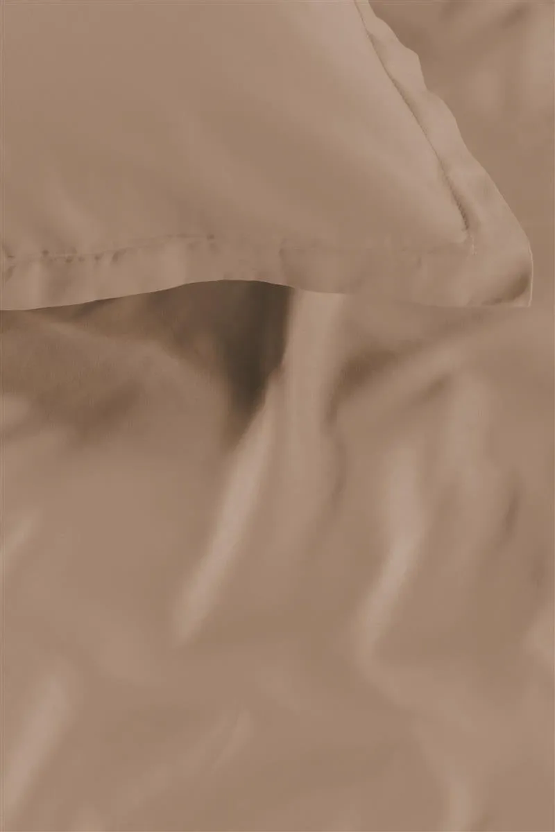 Ambiante Satin Uni dynetrekk 240x200 taupe sateng