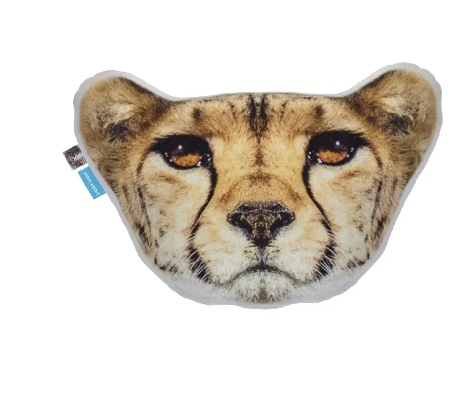 Freek Vonk Cheetah pyntepute 30x40 sand plysj