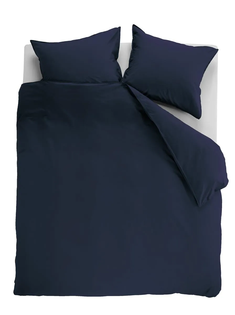 Ambiante Cotton Uni dynetrekk 140x200 mørkeblå bomull
