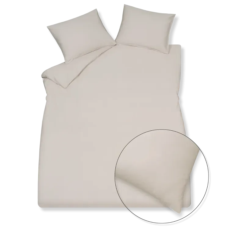Vandyck Satin Luxe dynetrekksett linen 140x200 enkelt bomullssateng