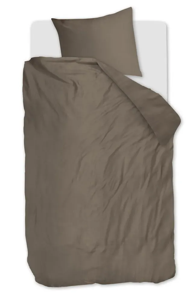 Beddinghouse Change sengetøy taupe 200x200 cm sateng