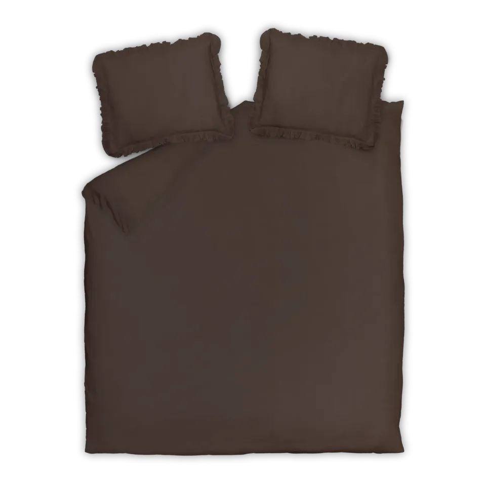 Vandyck Pure 83 sengetrekksett dark truffle percale