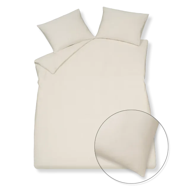 Vandyck Pure 84 sengetøy cream tan 140x200 – sateng