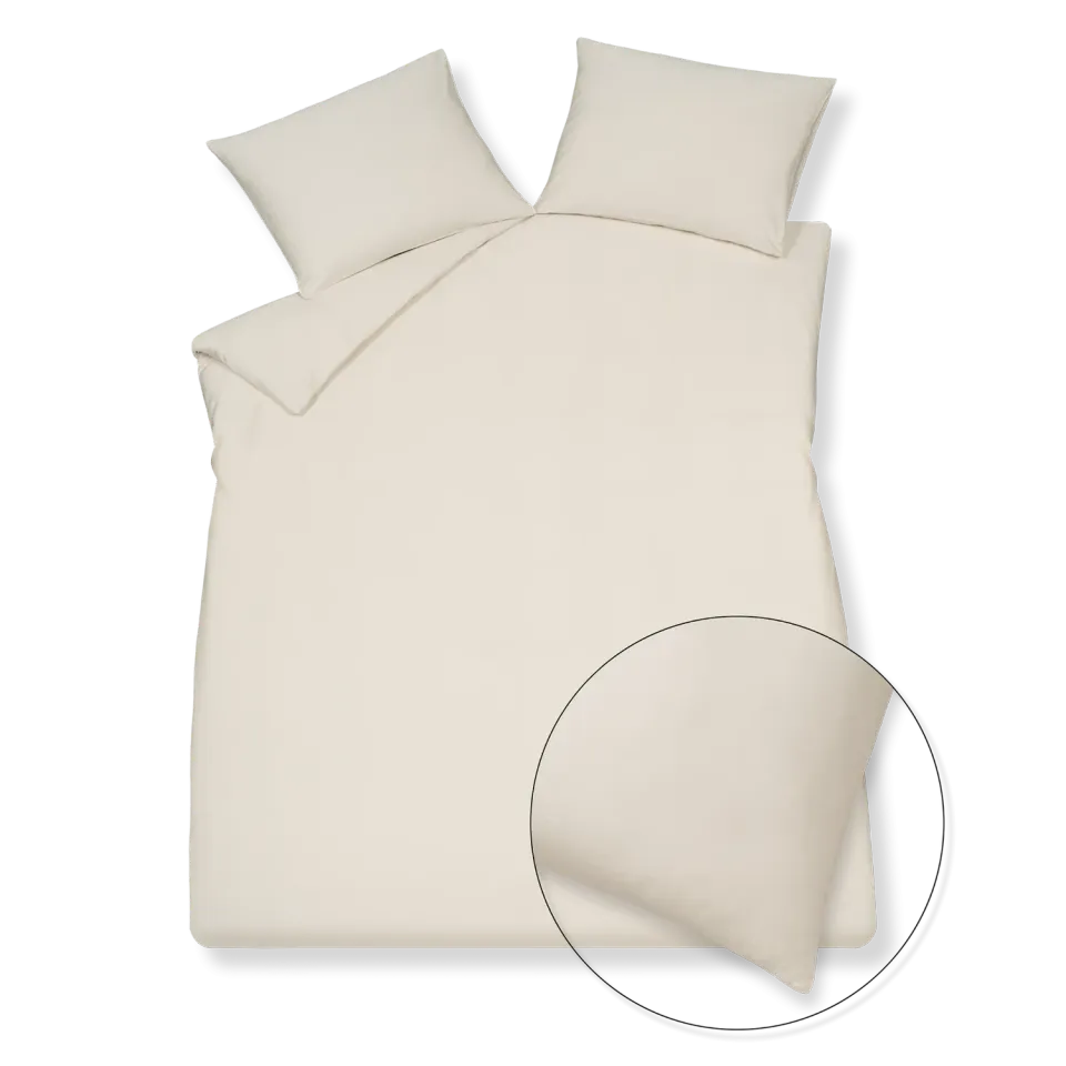 Vandyck Pure 84 sengetøy cream tan 140x200 – sateng