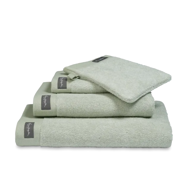 Vandyck Home Mouline håndkle smoke green melert