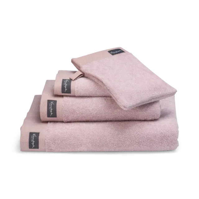 Vandyck Home Mouline håndkle 60x110 sepia pink