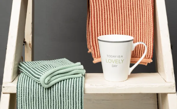 Solwang Design RibRib petrol håndkle 1 stk økologisk