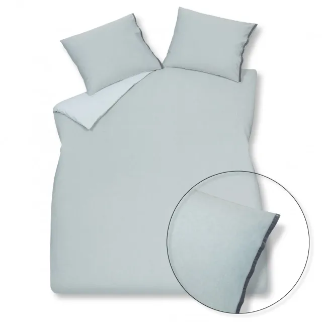 Vandyck Pure 16 dynetrekksett faded denim dobbel bomull