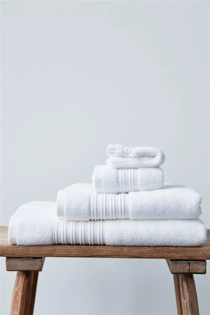 Beddinghouse Sheer badlaken 140x70 cm hvit bomull 600 g