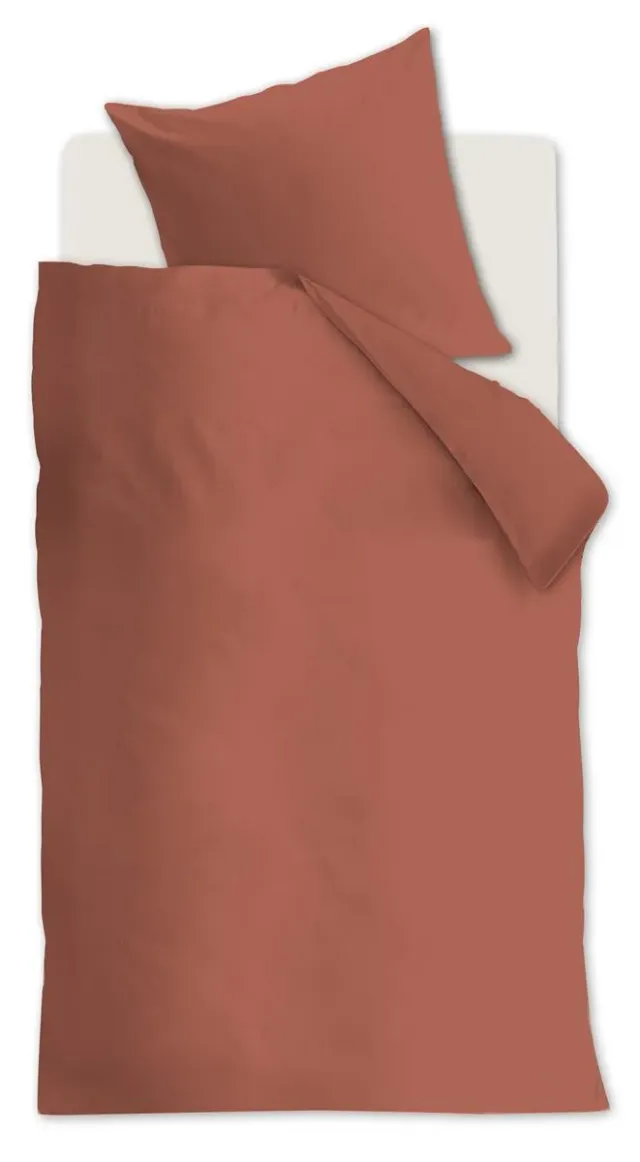 Beddinghouse Organic Basic dynetrekk 140x200 steinrød øko