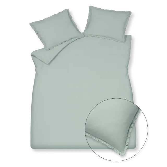 Vandyck Pure 83 dynetrekksett perleblå percale