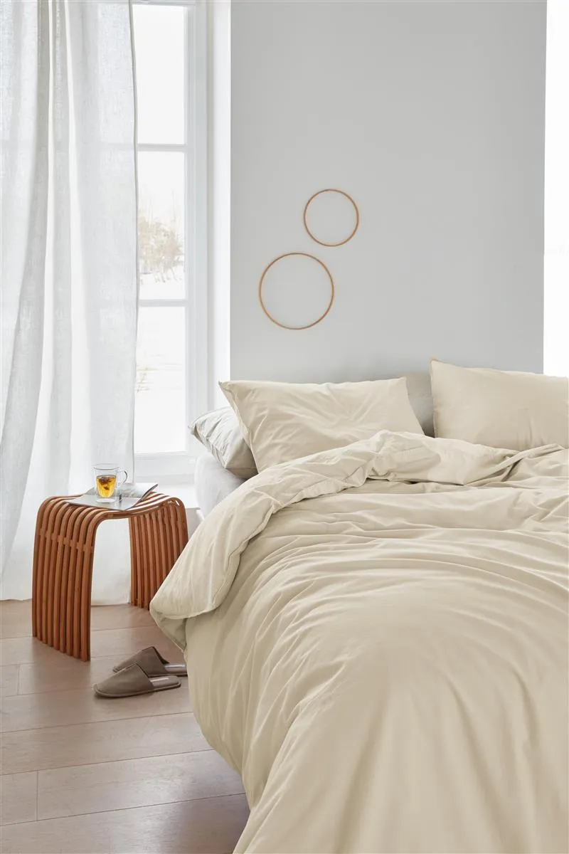 Beddinghouse Organic Basic dynetrekk 140x200 sand økologisk