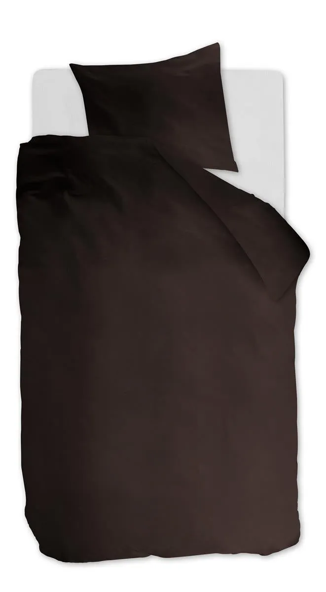 Ambiante Cotton Uni dynetrekk 140x200 brunt bomull