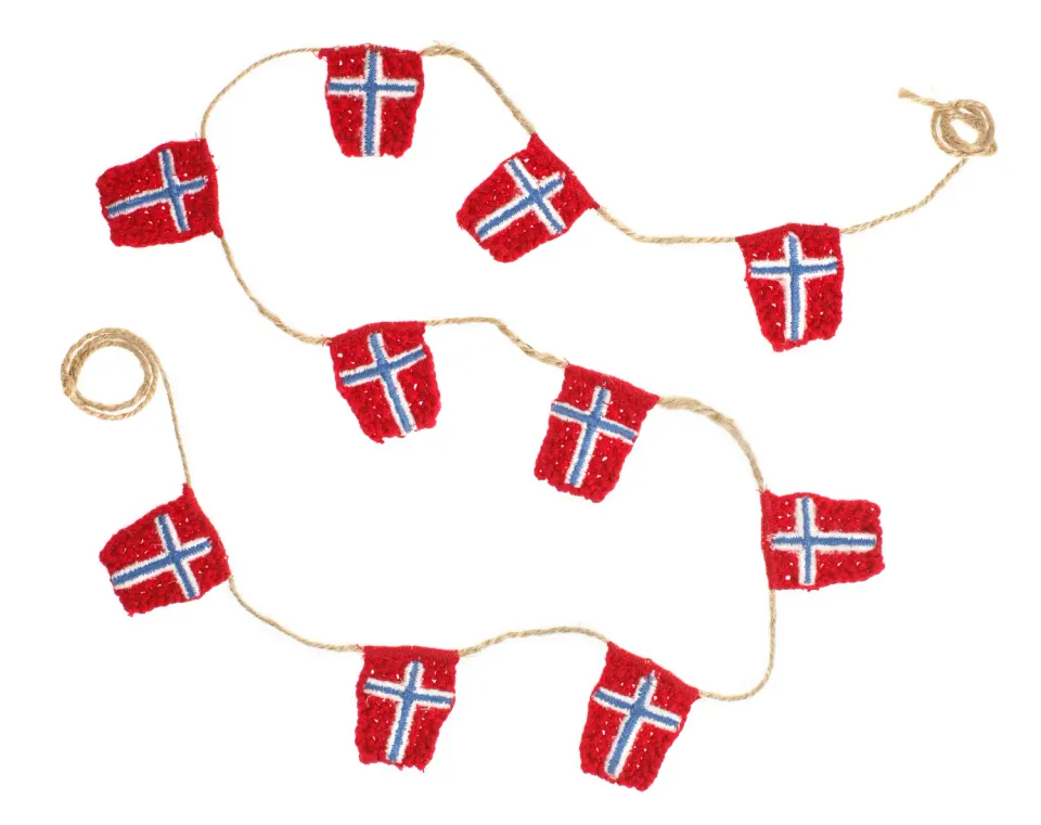 Solwang Design Norske flagg girlander 10 stk