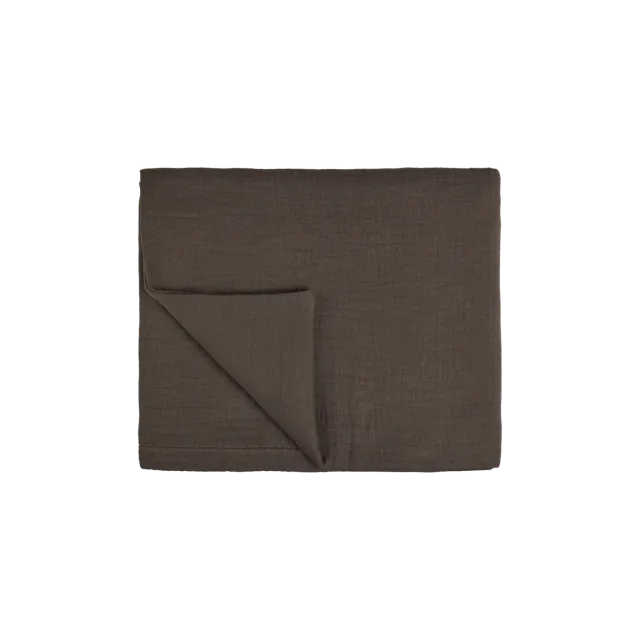 Vandyck Pure 68 sengepledd dark truffle 160x250 bomull