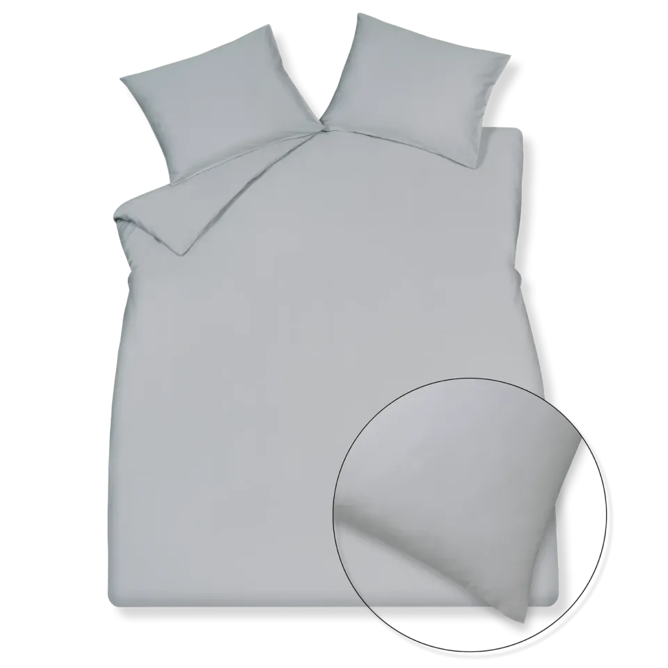 Vandyck Home Venice dynetrekksett soft grey 200x200 sateng