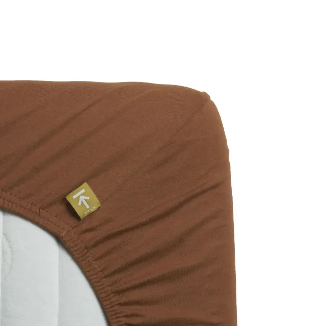 Beddinghouse Jersey Stretch topplaken terra 90x200-220 cm