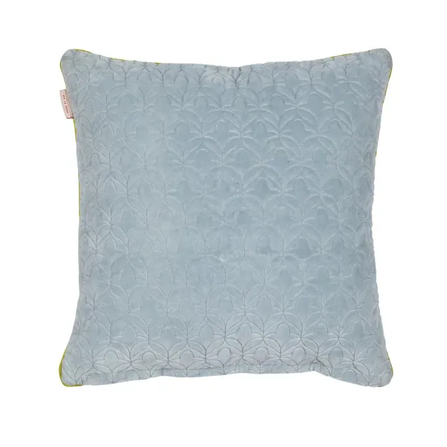 Pip Studio Quilty Dreams pyntepute 45x45 cm blågrønn fløyel