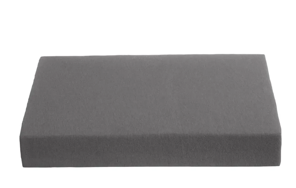 Ambiante Jersey topplaken antrasitt 90x200 cm bomull