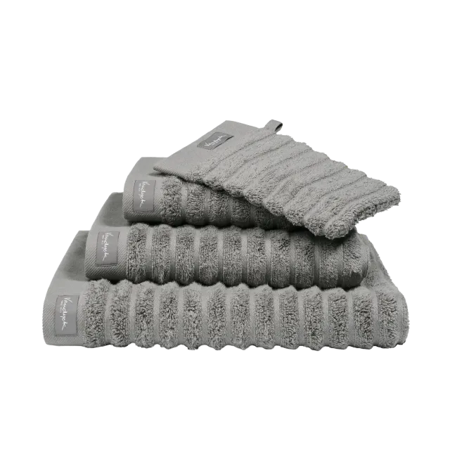 Vandyck Home Wave håndkle mole grey bomull