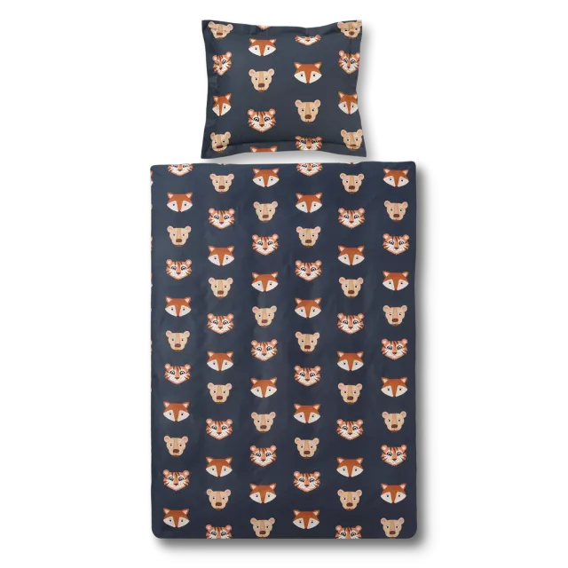 Vandyck Jungle Kids dynetrekk 120x150 jeans blue bomull