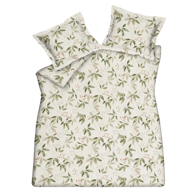 Vandyck Mosswood sengesett cream tan 200x200 bomull