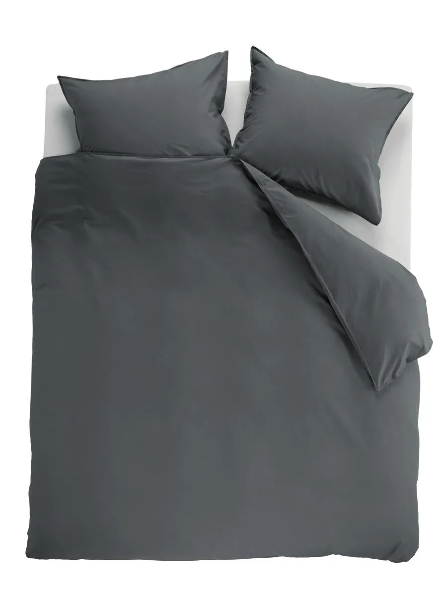 Beddinghouse Organic Basic dynetrekk antrasitt 140x200-220 cm