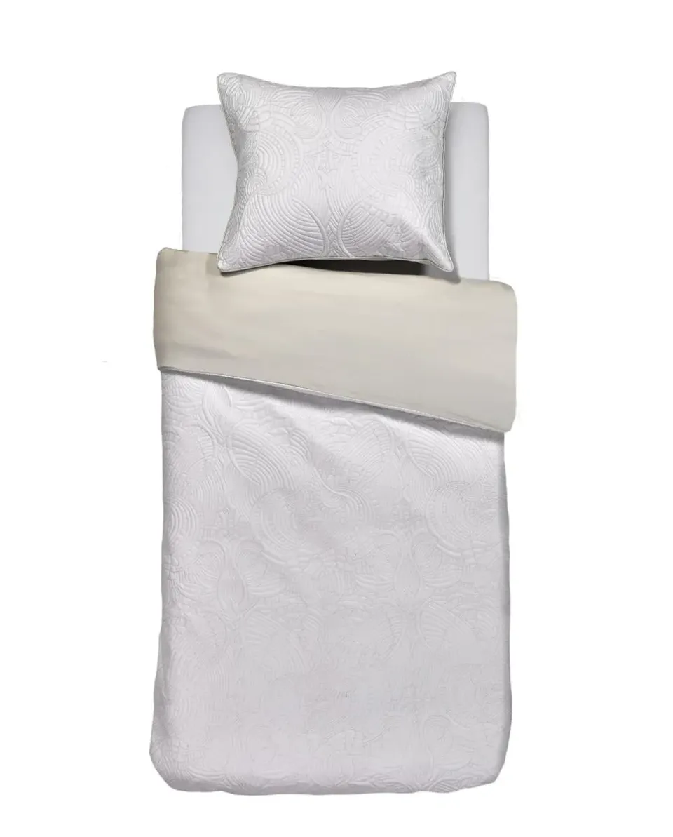 Moooi Embroidered Dodo dynetrekk 260x220 elfenben sateng