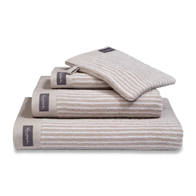 Vandyck Home Petit Ligne håndkle 60x110 hvit bomull