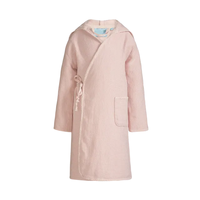 Vandyck Girls badekåpe 7/8 år light pink vaffel