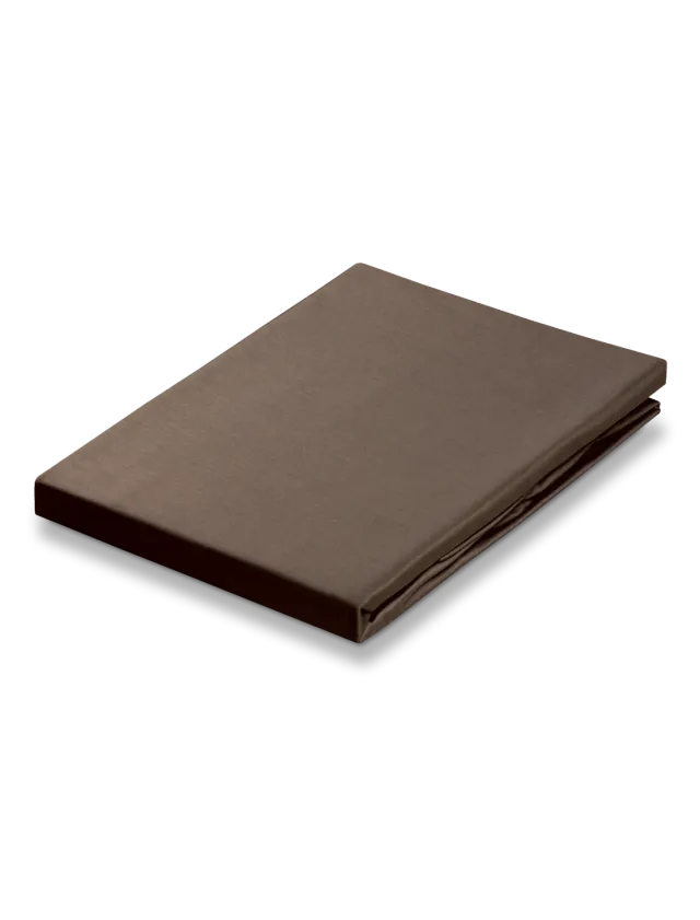 Vandyck Sateng laken 140x200 taupe egyptisk bomull