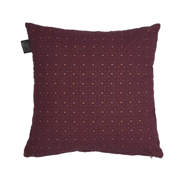 KAAT Chelsy pyntepute 40x40 lilla brodert bomull
