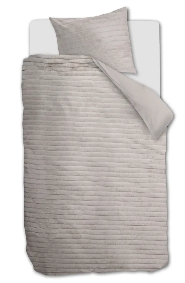 Rivièra Maison Furry Stripes putevar 60x70 gebroken hvit