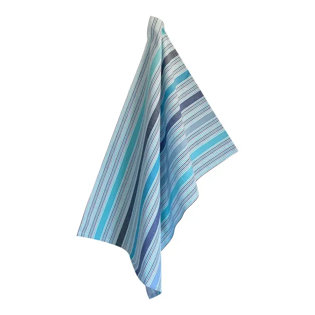 Solwang Design multi aqua blå kjøkkenhåndkle vevet