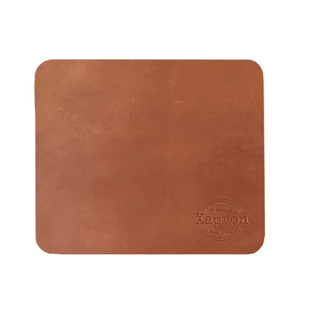 Xapron musematte i bøffelskinn 26x22 cm brun