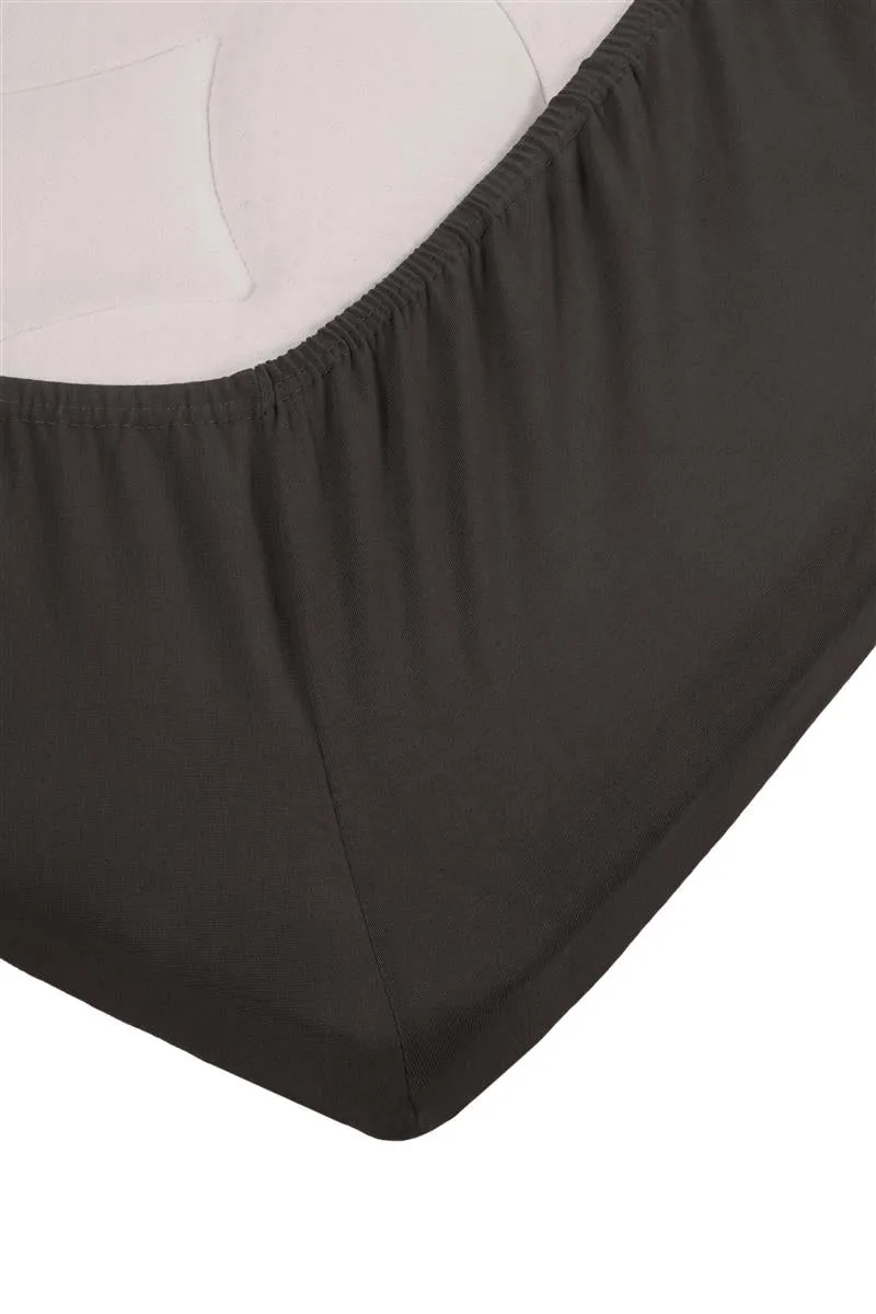 Beddinghouse splittopplaken 140x200 antrasitt jersey