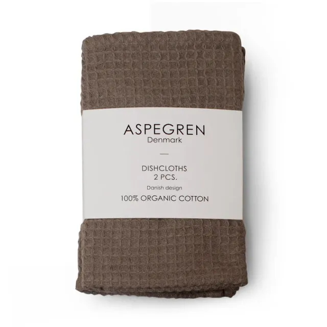 Aspegren Denmark North Wood oppvaskklut 30x35 2-pk økologisk