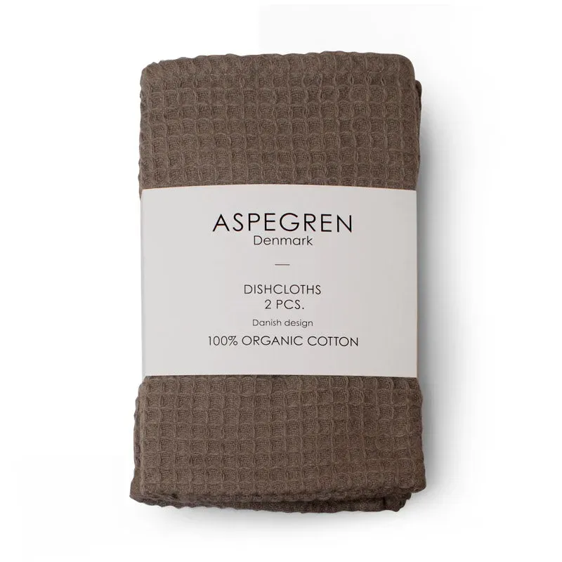 Aspegren Denmark North oppvaskkluter Wood 2-pak økologisk