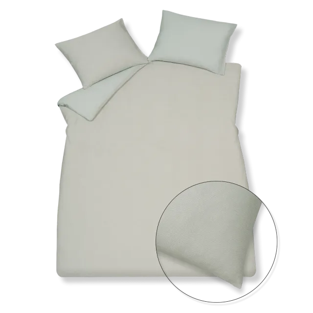 Vandyck Pure 85 dynetrekksett perleblått 140x200 sateng