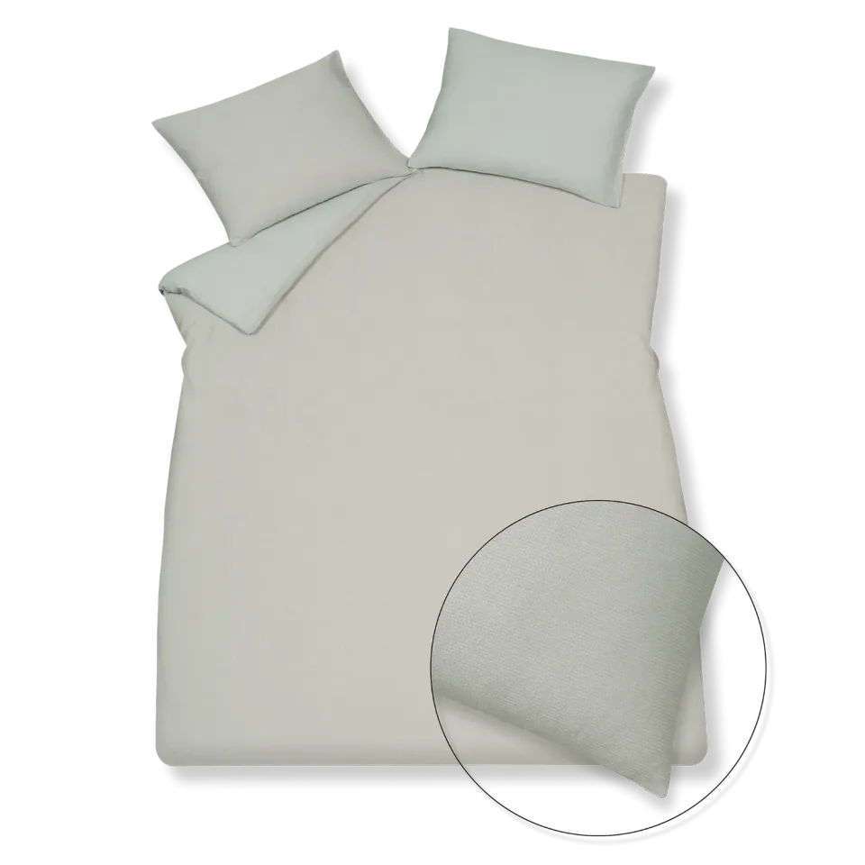 Vandyck Pure 85 dynetrekksett perleblått 140x200 sateng