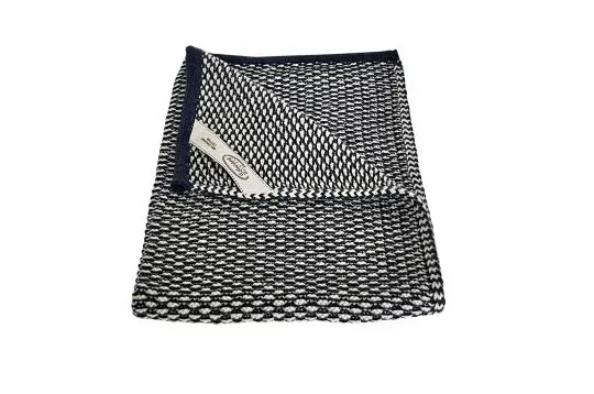 Solwang Design nature navy gjestehåndkle økologisk